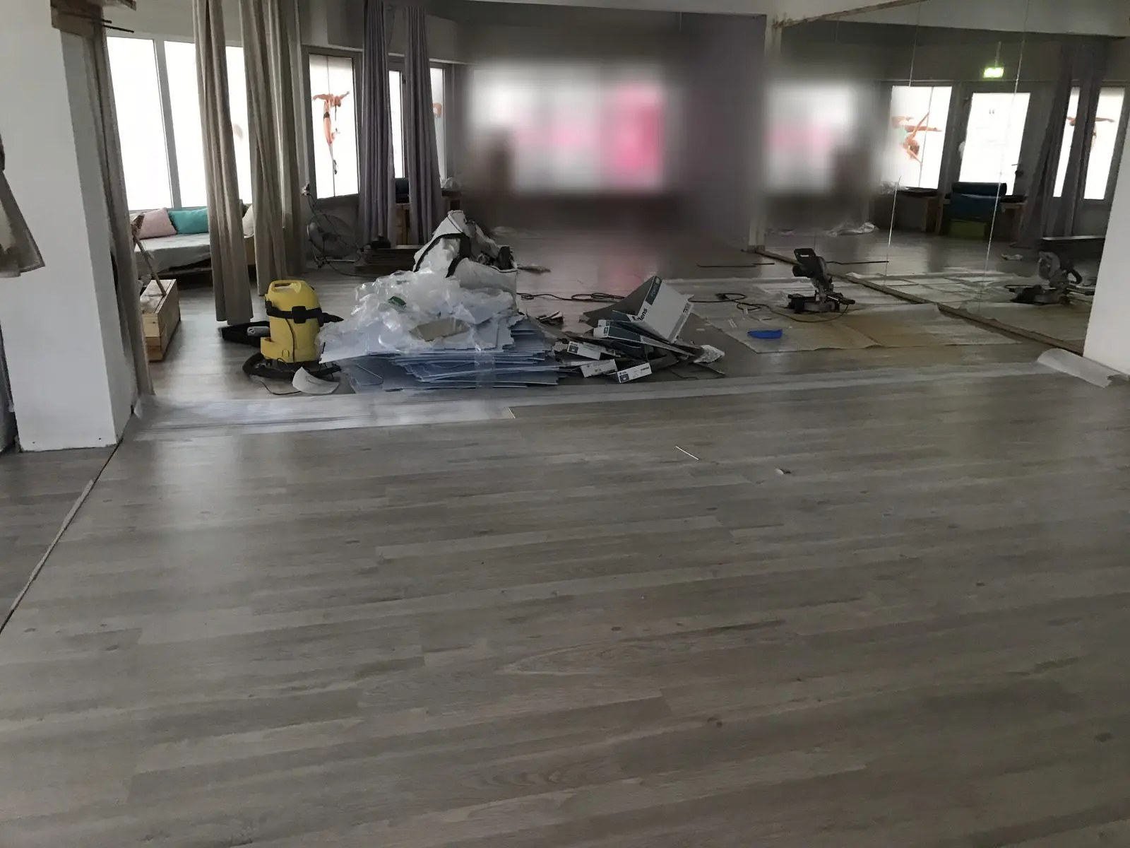 Découpes en cours en fin de première journée